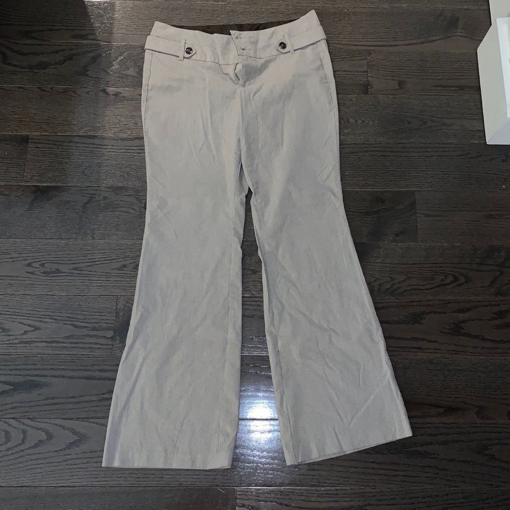 Juniors size 9 brown pin striped pants